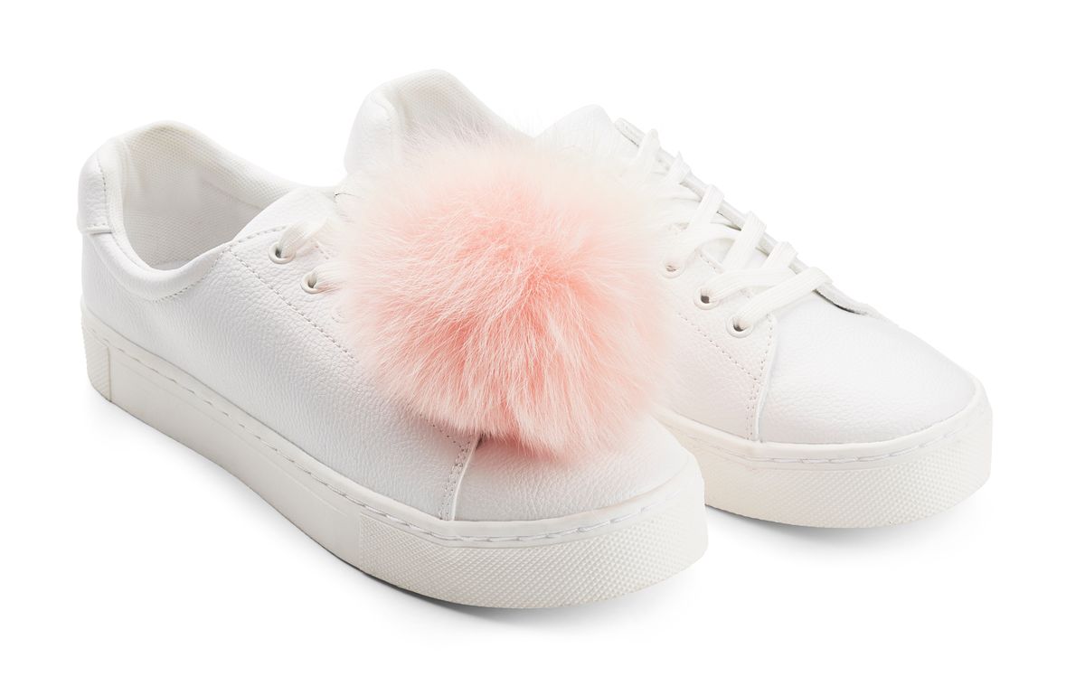 Pom Pom Till skor Ljusrosa