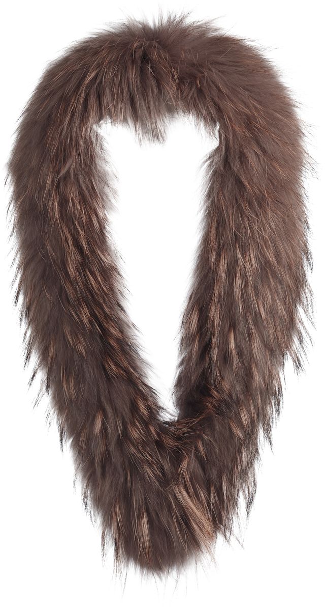 Klara pälskrage Gråbrun