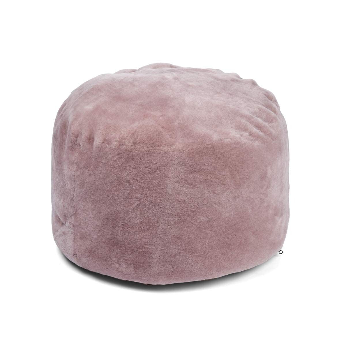Runda pouf | Mockasin | Nya Zeeland | D55xH46 cm Ljus Lila