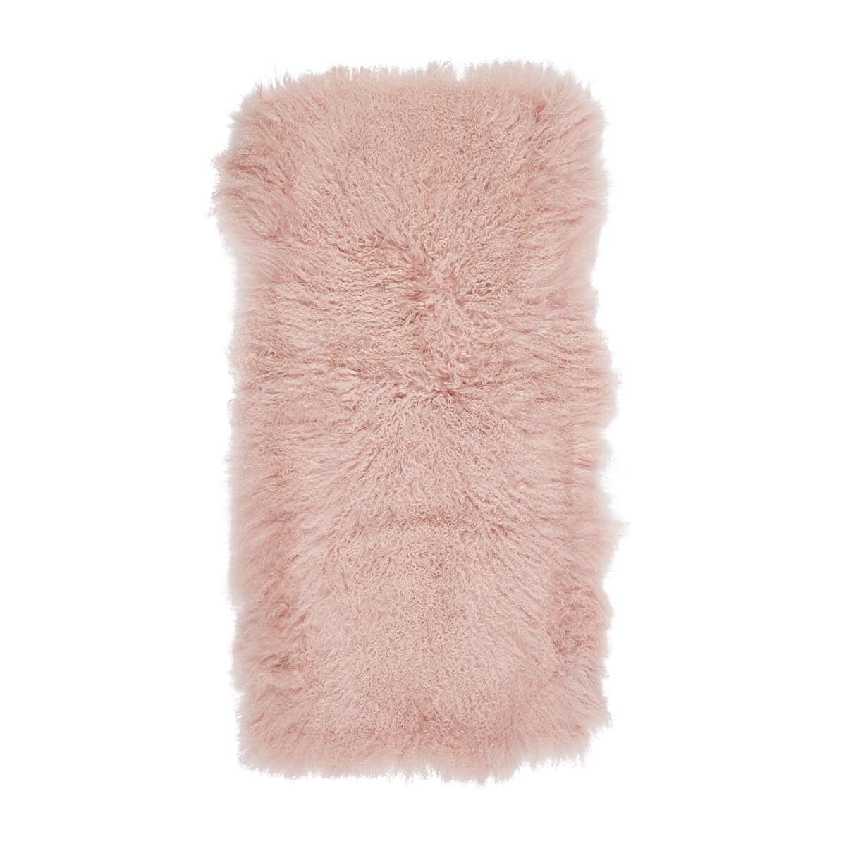 Fårskinnsfilt | Lockig | Tibet | 60x120 cm Rosa