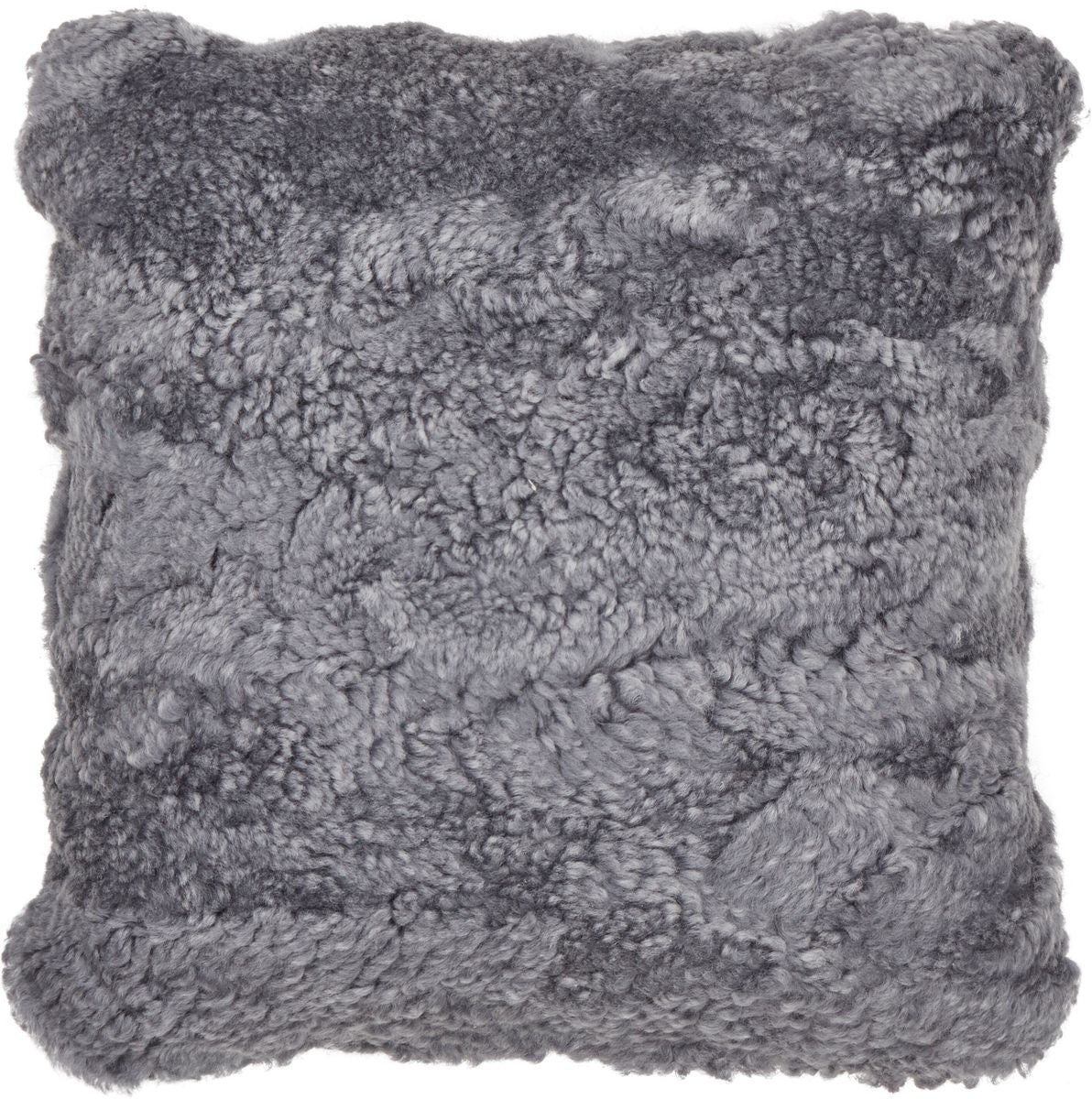 Fårskinnskudde | Kort lugg | Nya Zeeland | Dubbelsidig | 40x40 cm Ljusgrå