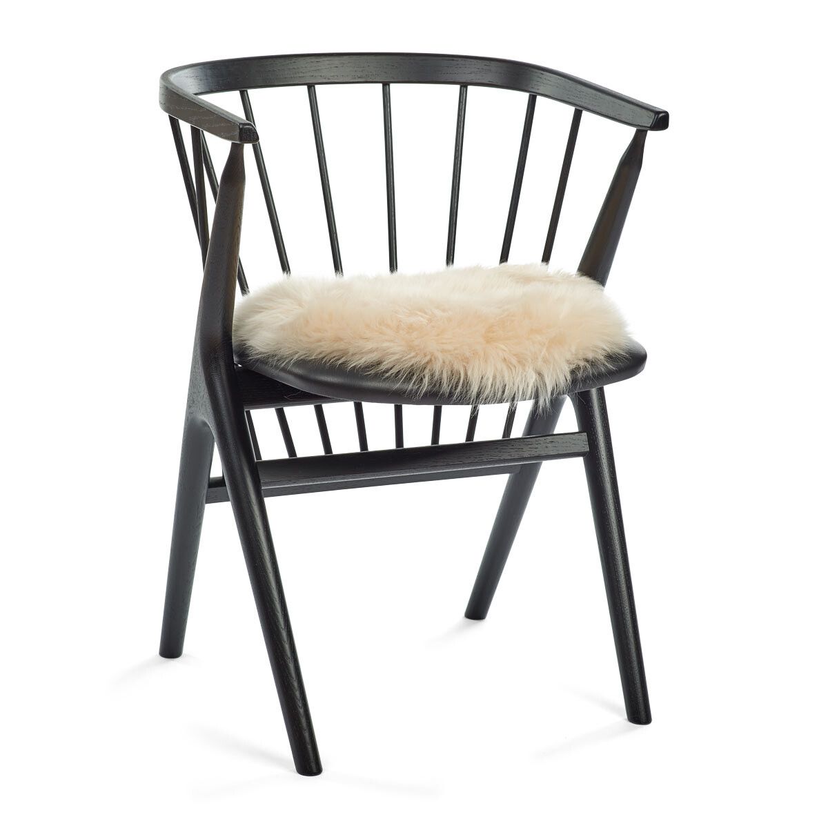 Stolsdyna | Lång lugg | Nya Zealand | Ø38 cm Ljus Honung