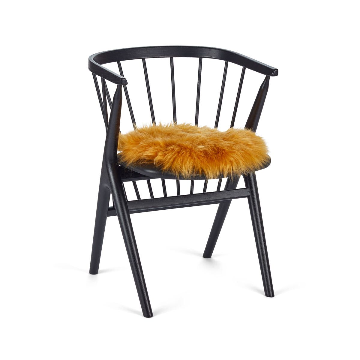 Stolsdyna | Lång lugg | Nya Zealand | Ø38 cm Gul
