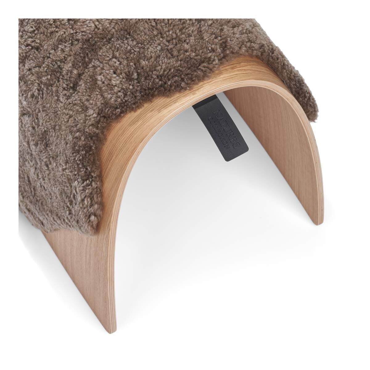 Sheep Stool cover | Kort lugg | Nya Zeeland Ljusbrun