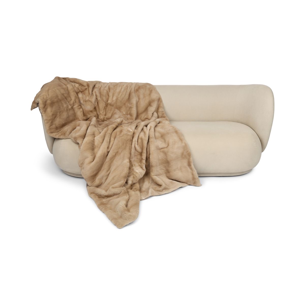 Minkpläd | Kashmirbaksida | Palomino | 120x220 cm