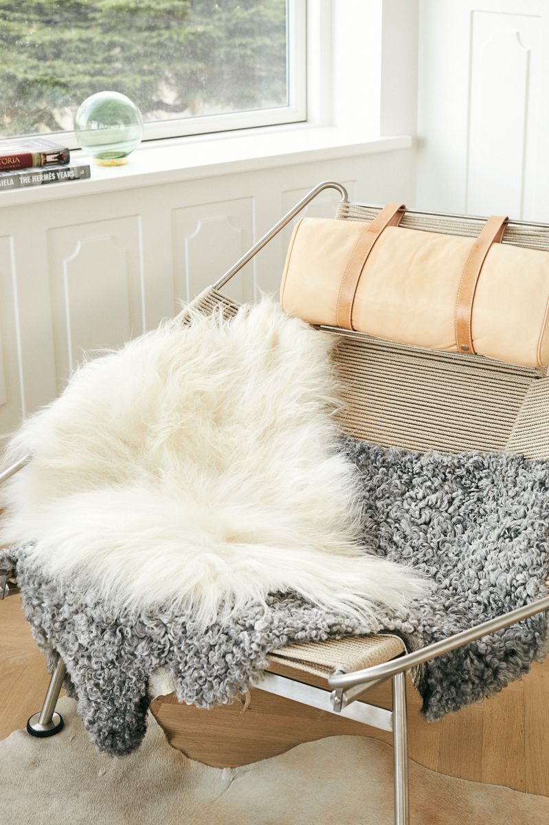 Lång Lugg Fårskinn 90 cm