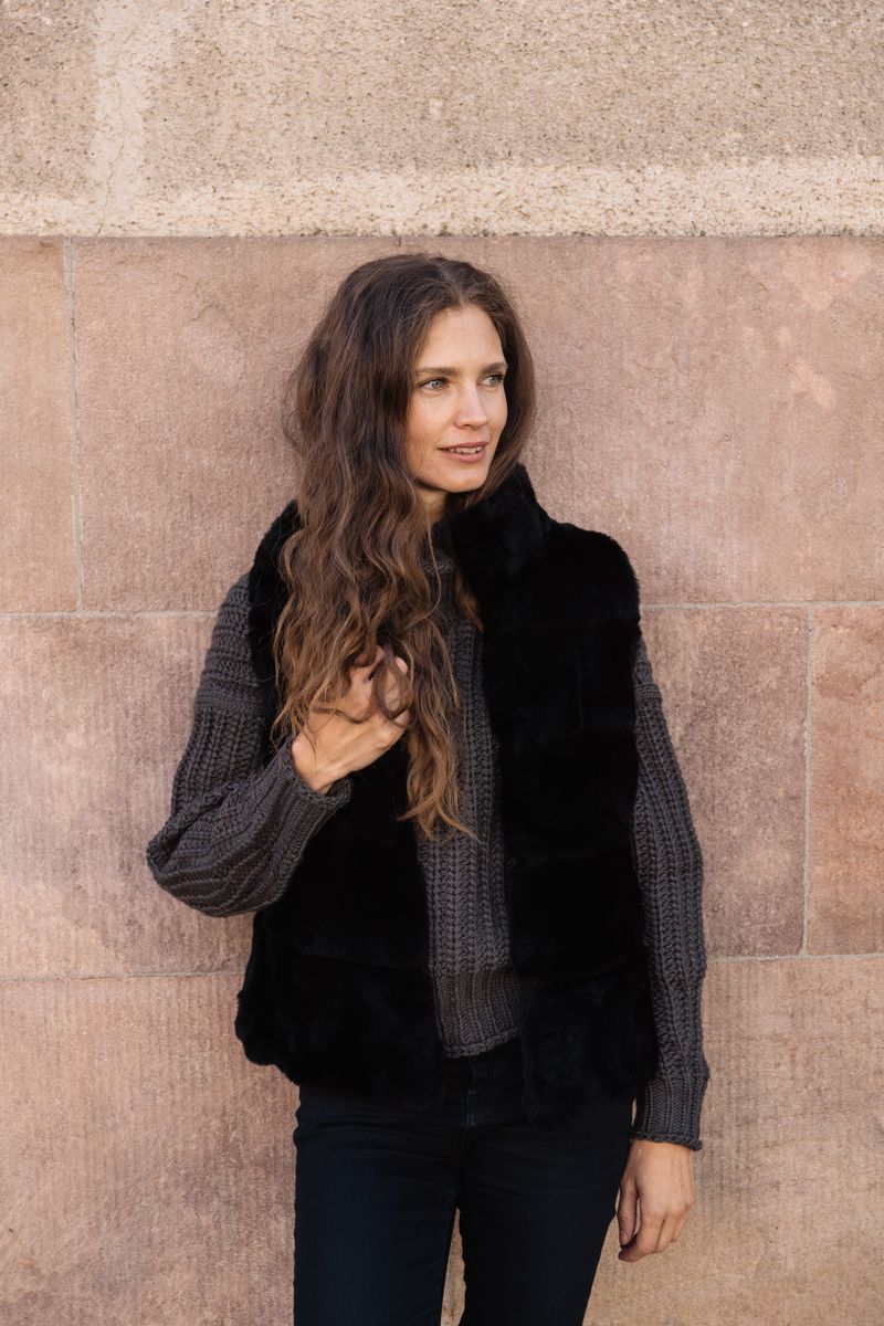 Caroline Vest Svart