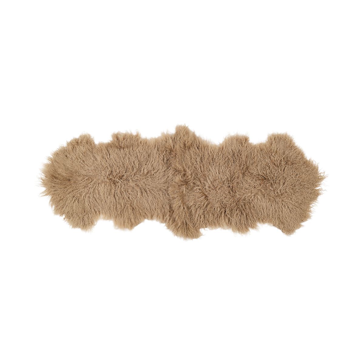 Dubbelt Fårskinn | Tibet | 150x55 cm Varm Sand