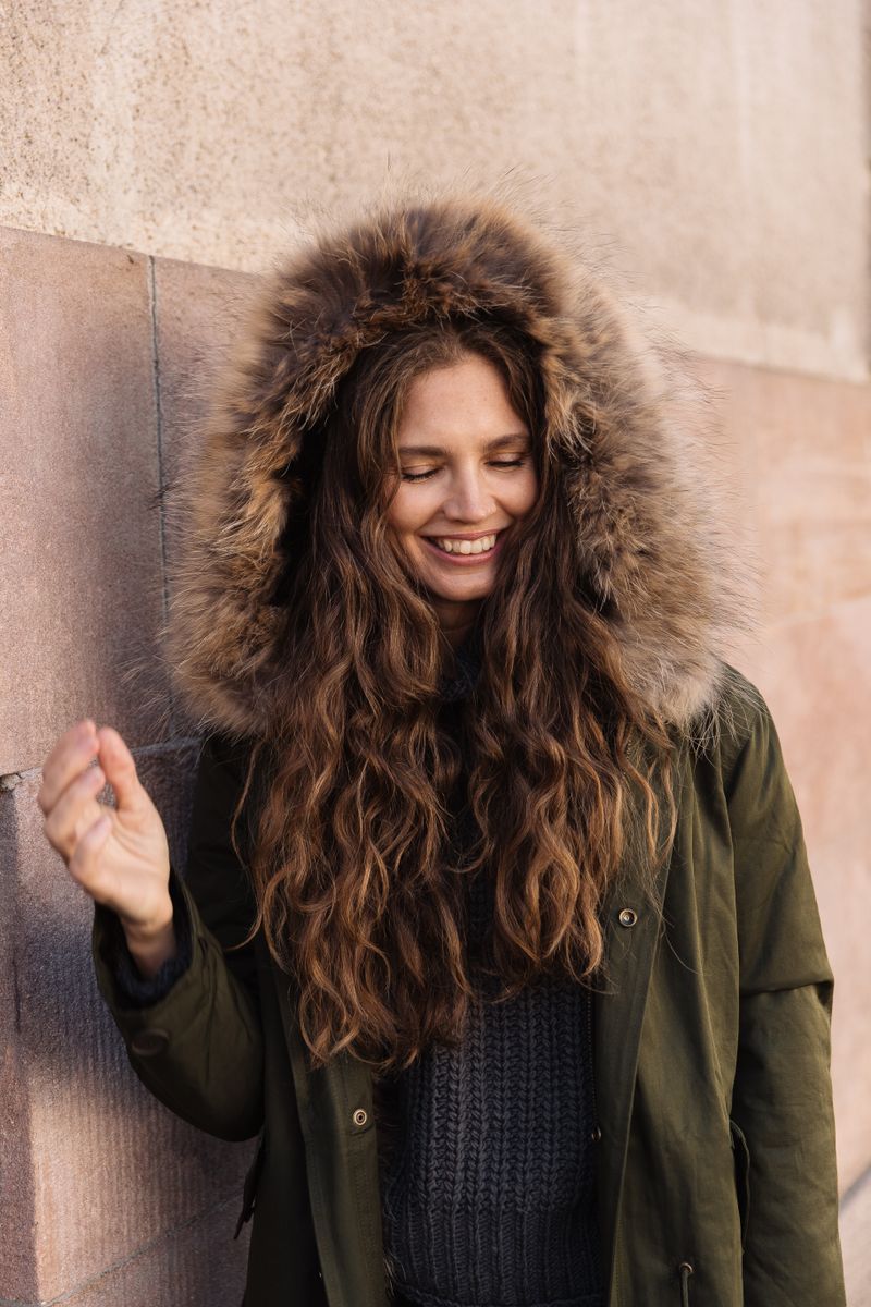 Petra jacka Häck Grön/Naturligt Brun