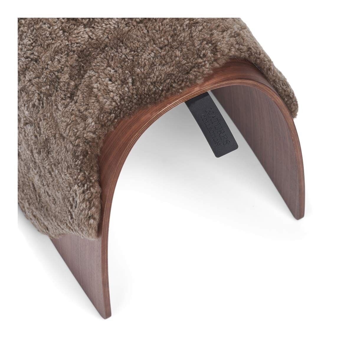 Sheep Stool cover | Kort lugg | Nya Zeeland Ljusbrun