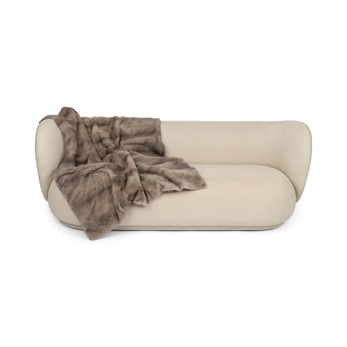 Minkpläd | Kashmirbaksida | Silver Blue | 120x136 cm