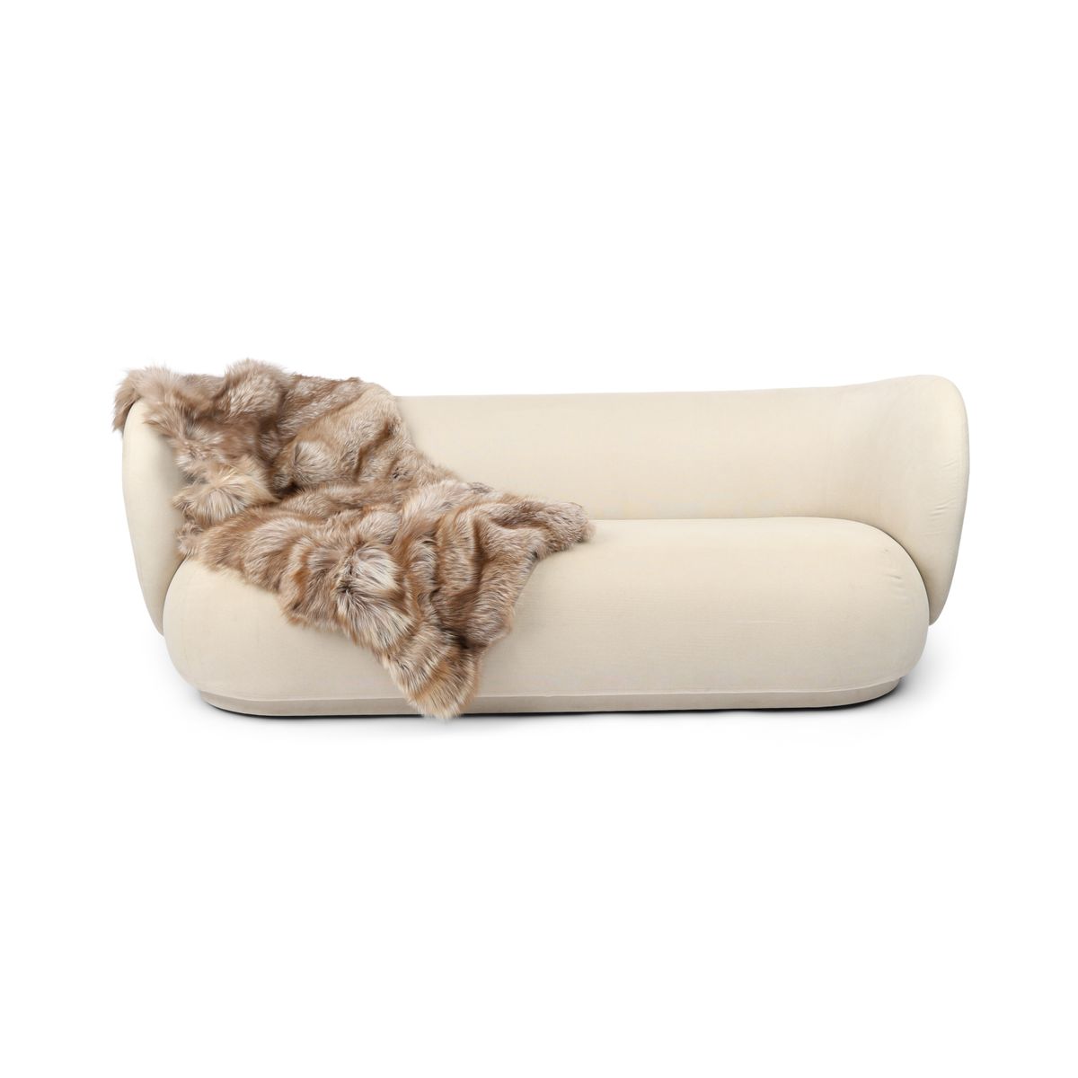 Premium rävskinnspläd | Kasmirbaksida | Pastel | 160x70 cm