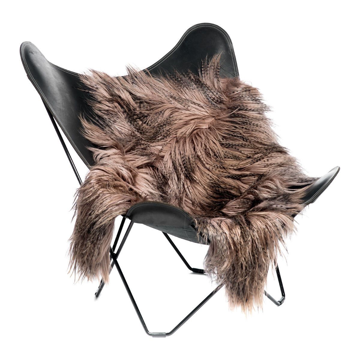 Getskinn | Mongoliet | 110x80 cm Natur Brun