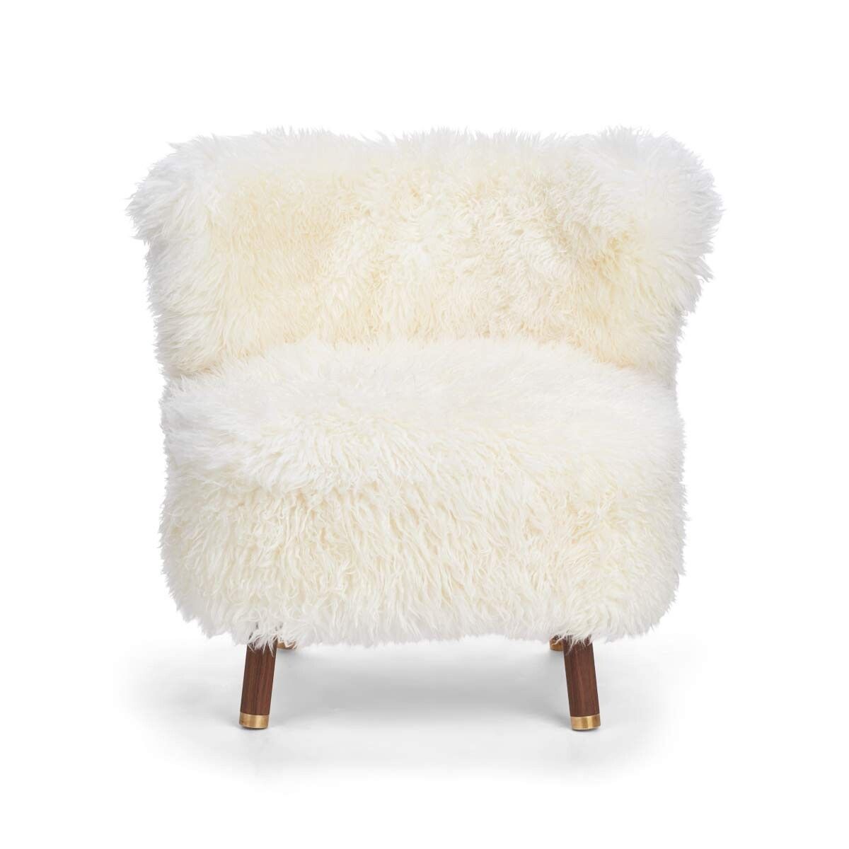 Emil Lounge Chair | Lång ull Vit