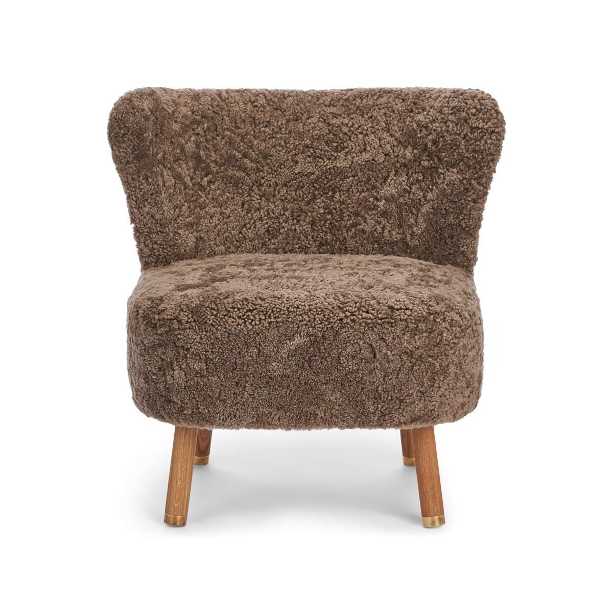 Emil Lounge Chair | Kort lugg Ljusbrun