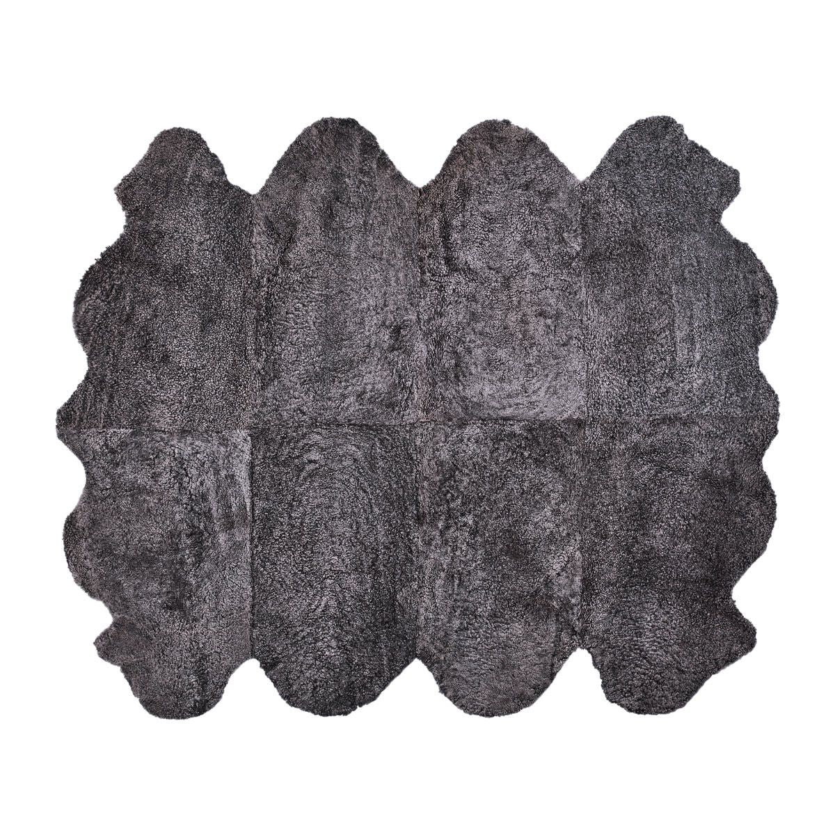 Fårskinnsmatta | Kort lugg | Nya Zeeland | 180x214 cm Koksgrå