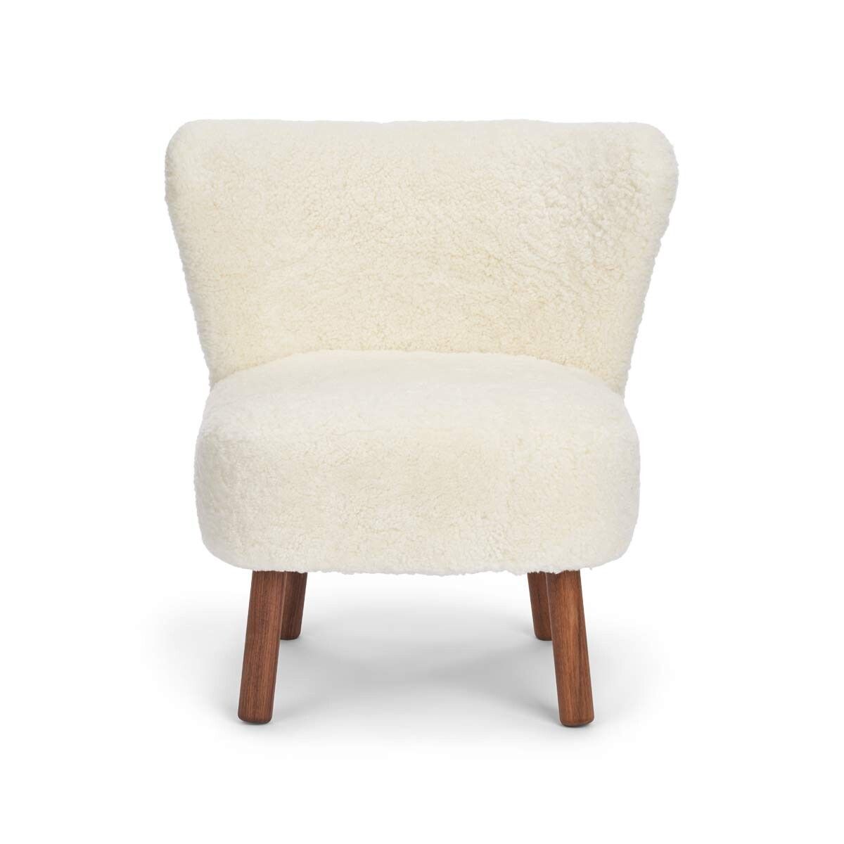 Emily Lounge Chair | Kort lugg Vit