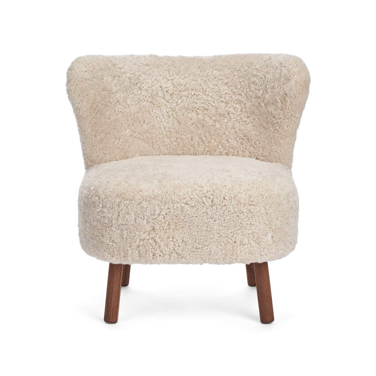 Emil Lounge Chair | Kort lugg Pearl