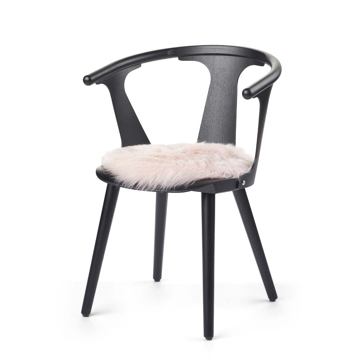Stolsdyna | Lång lugg | Nya Zealand | Ø38 cm Ljusrosa