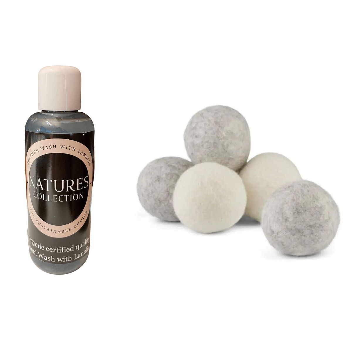 Ulltvål | Med lanolin | Ekologisk + Torkbollar 6 st