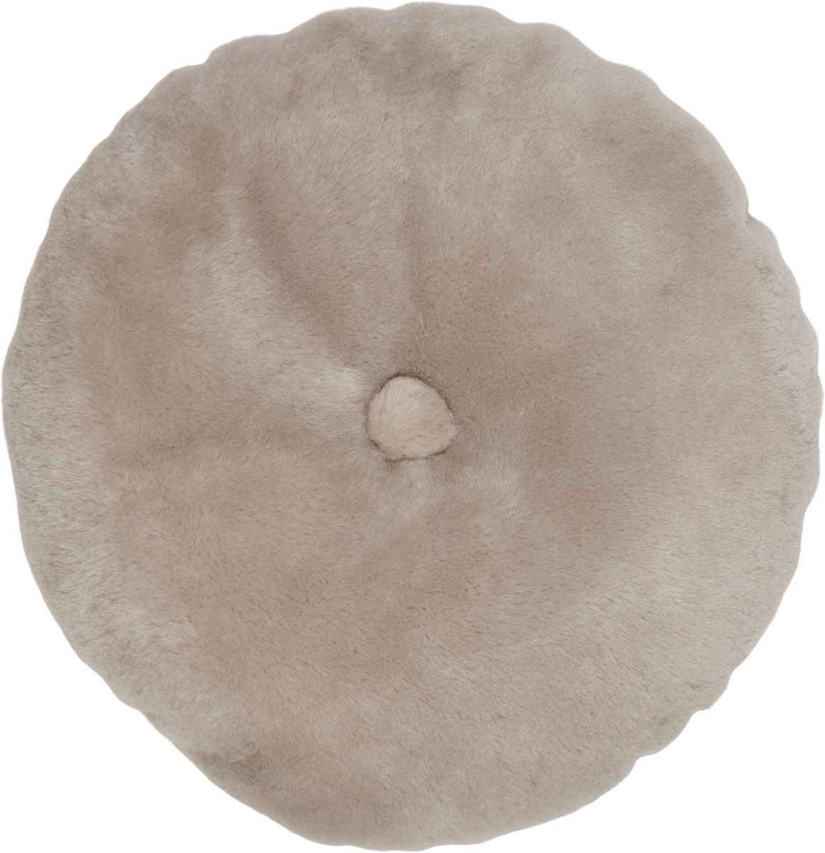 Fårskinnskudde | Mockasin | Dubbelsidig | Ø45 cm