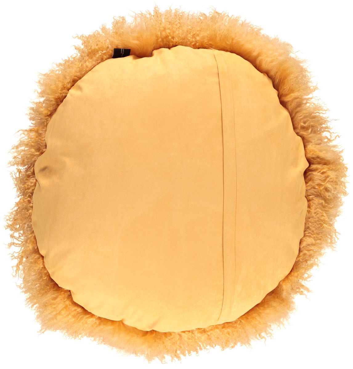Fårskinnskudde | Lockig | Tibet | Ø38/45/62 cm Gul