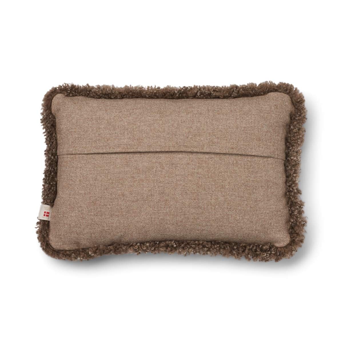 Classic Collection | Ullkudde | Kort lugg | Dubbelsidig | 52x52 cm | 34x52 cm Beige / Ljusbrun