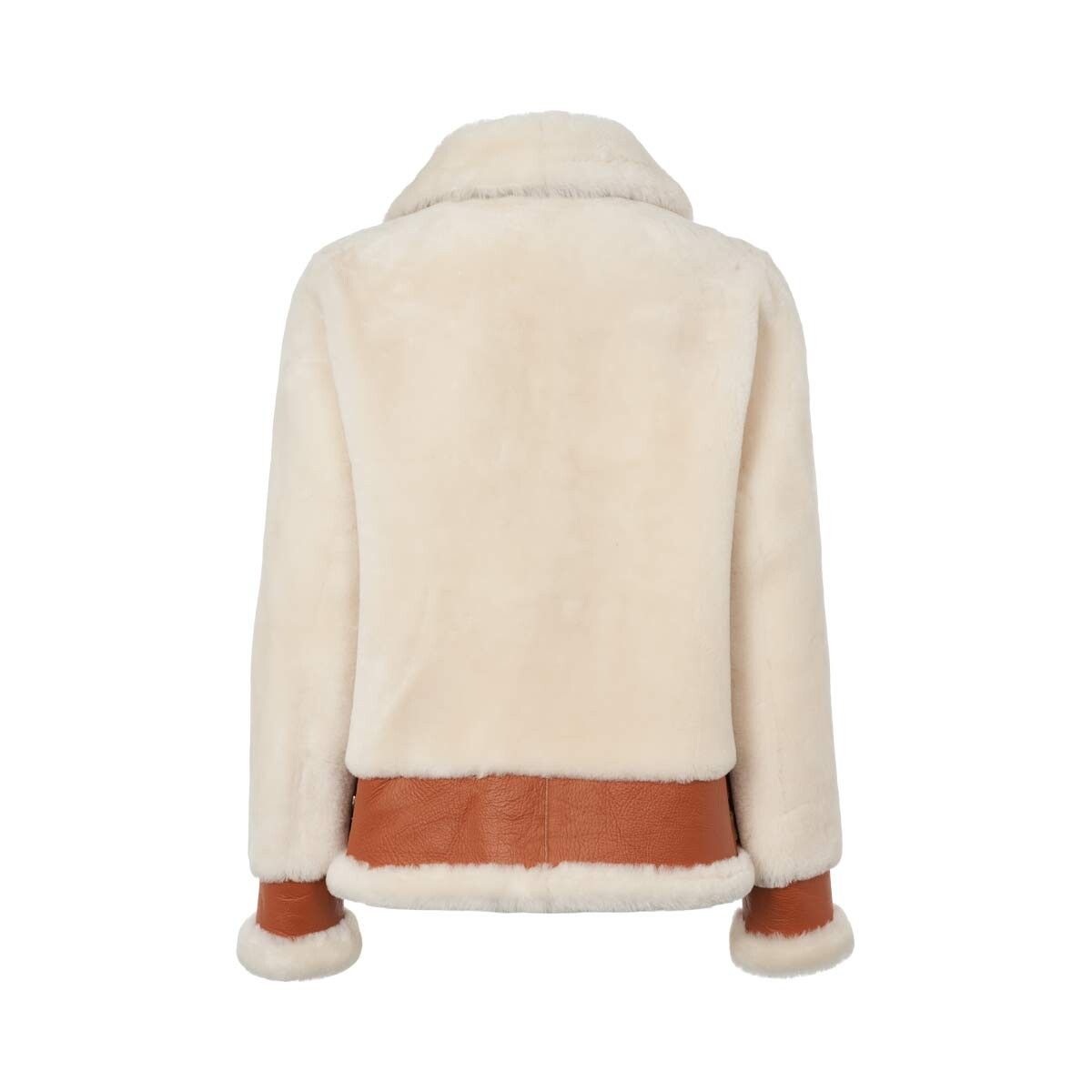 Annalon jacka Läder Brun / Vit