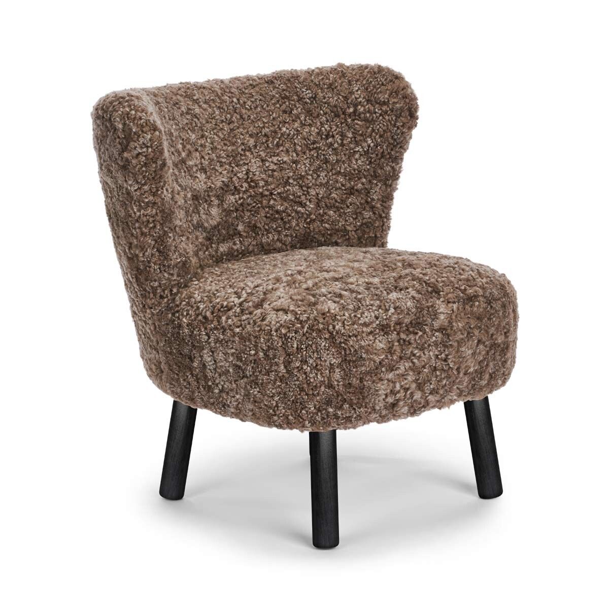 Emily Lounge Chair | Kort lugg Ljusbrun