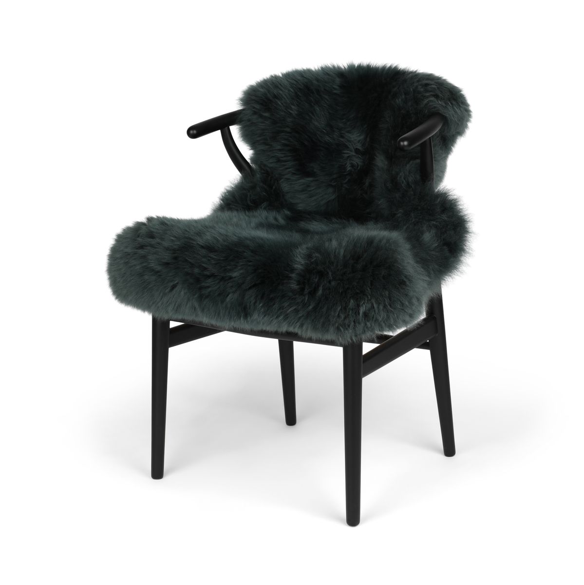 Fårskinn | Lång lugg | Nya Zeeland | 100x60 cm Blågrå