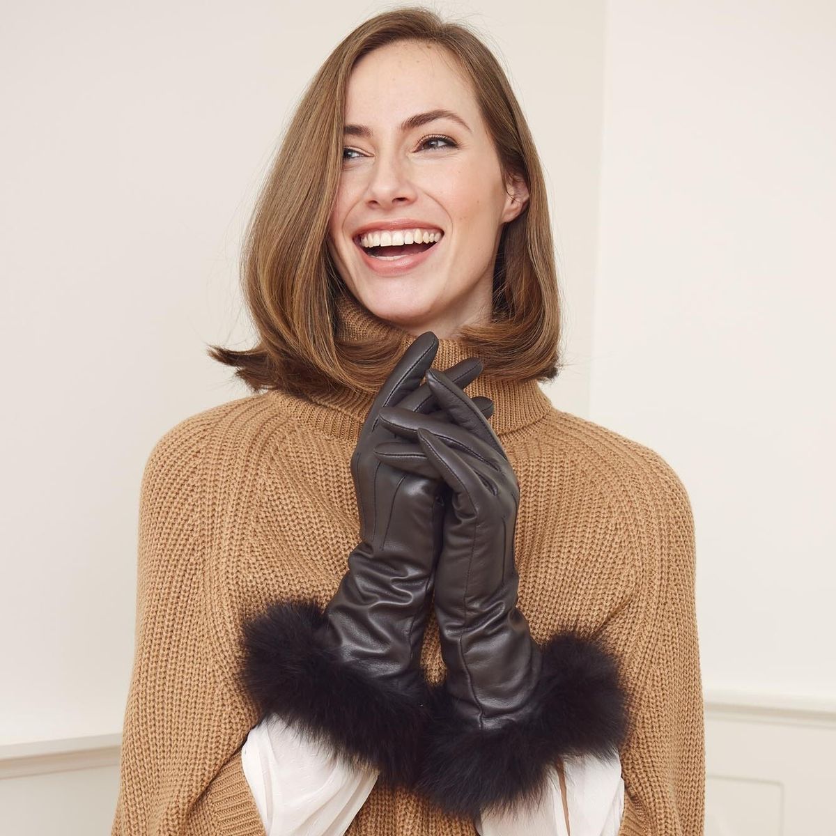 Pixie Långa Handskar Svart