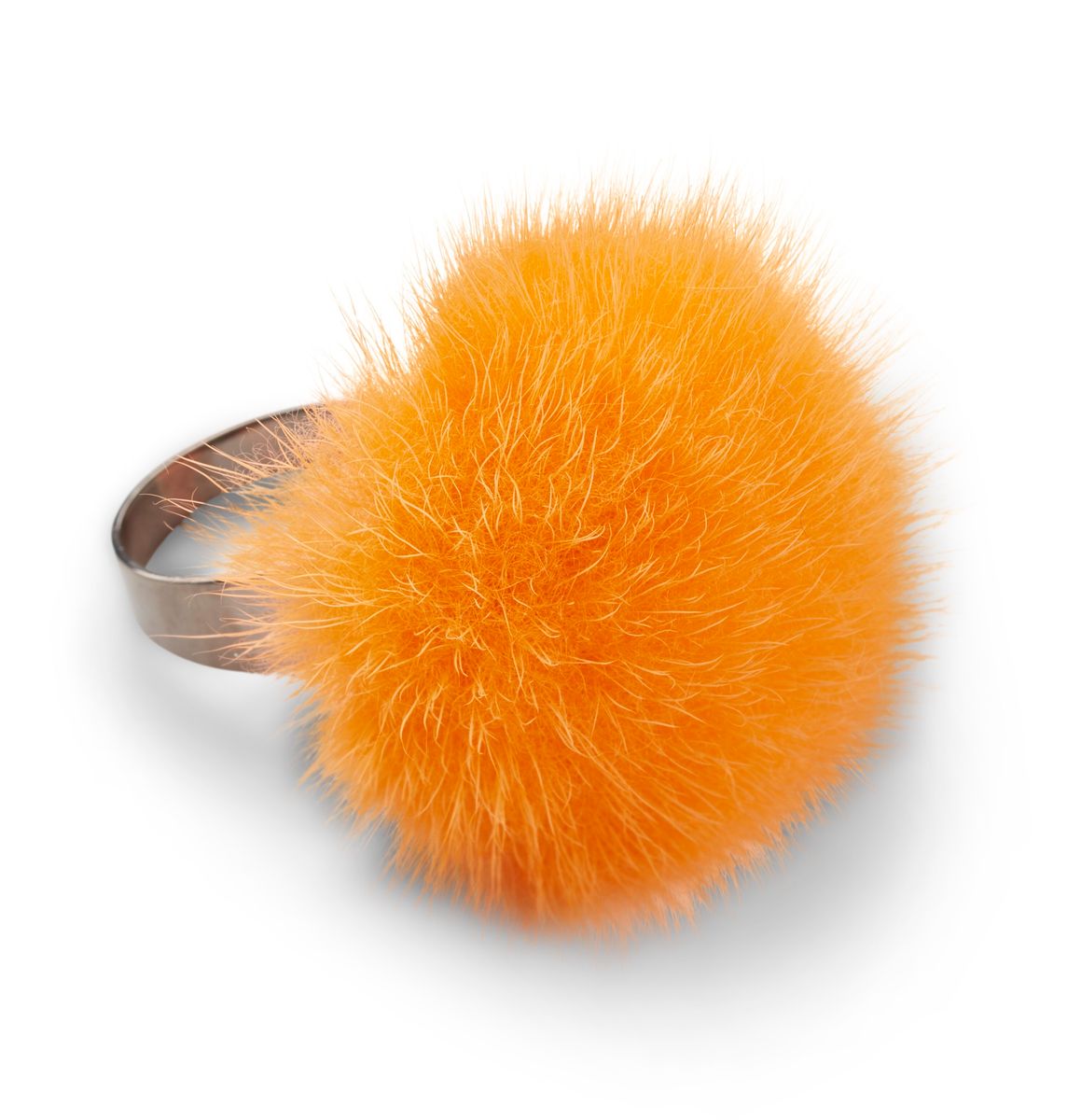 Pompon ring Orange