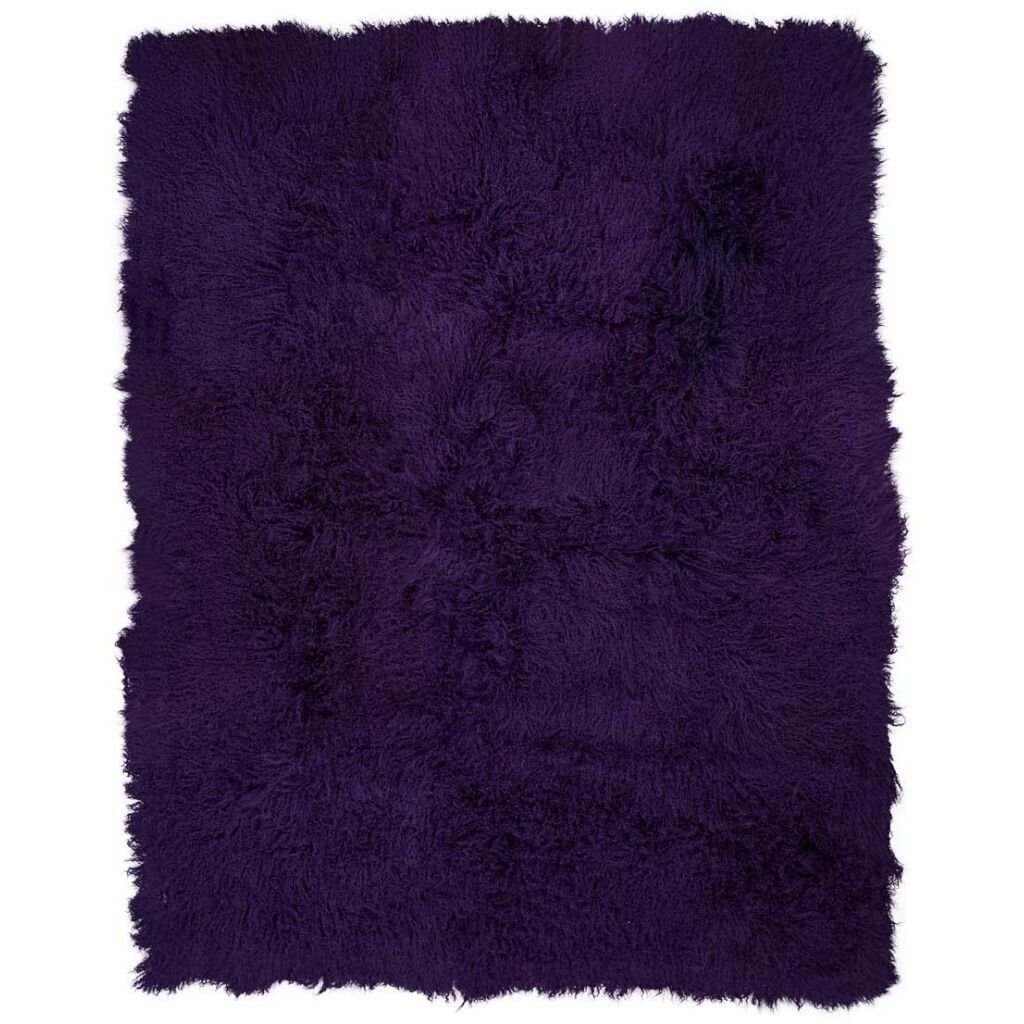 Fårskinnsfilt | Lockig | Tibet | 140x180 cm Lila