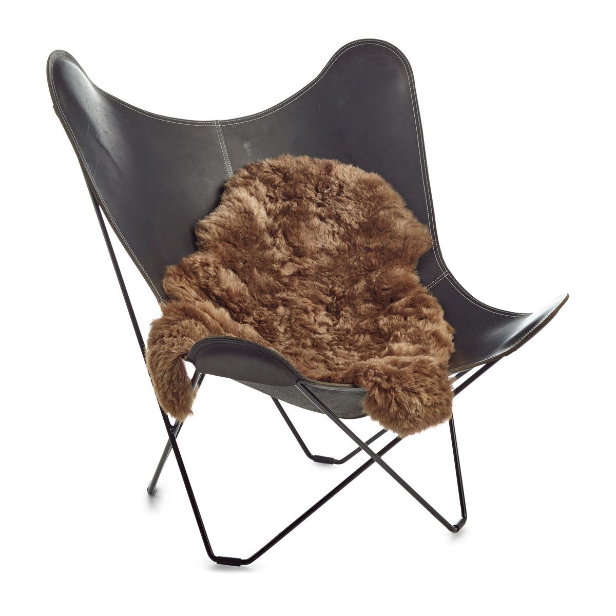 Fårskinn | Kort lugg | Island | 100-120x60 cm Naturbrun