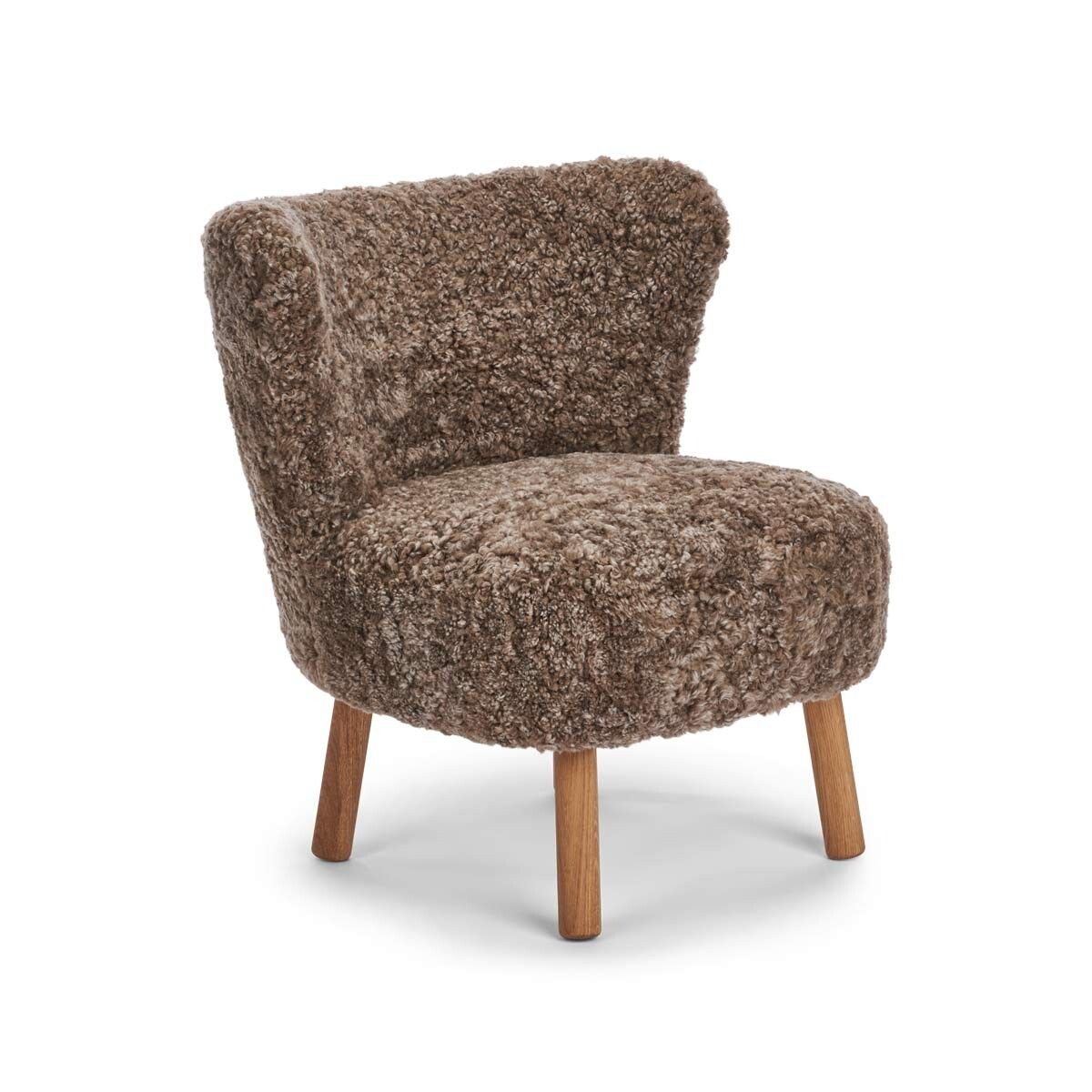 Emily Lounge Chair | Kort lugg Ljusbrun