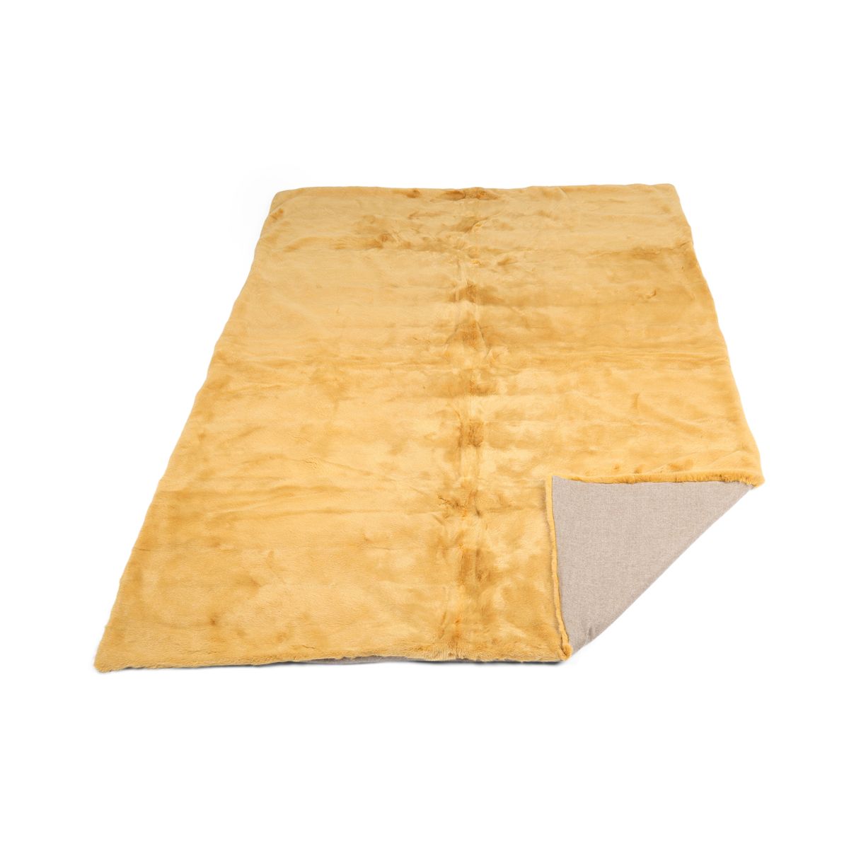 Minkpläd | Kashmirbaksida | Mustard | 140x200 cm