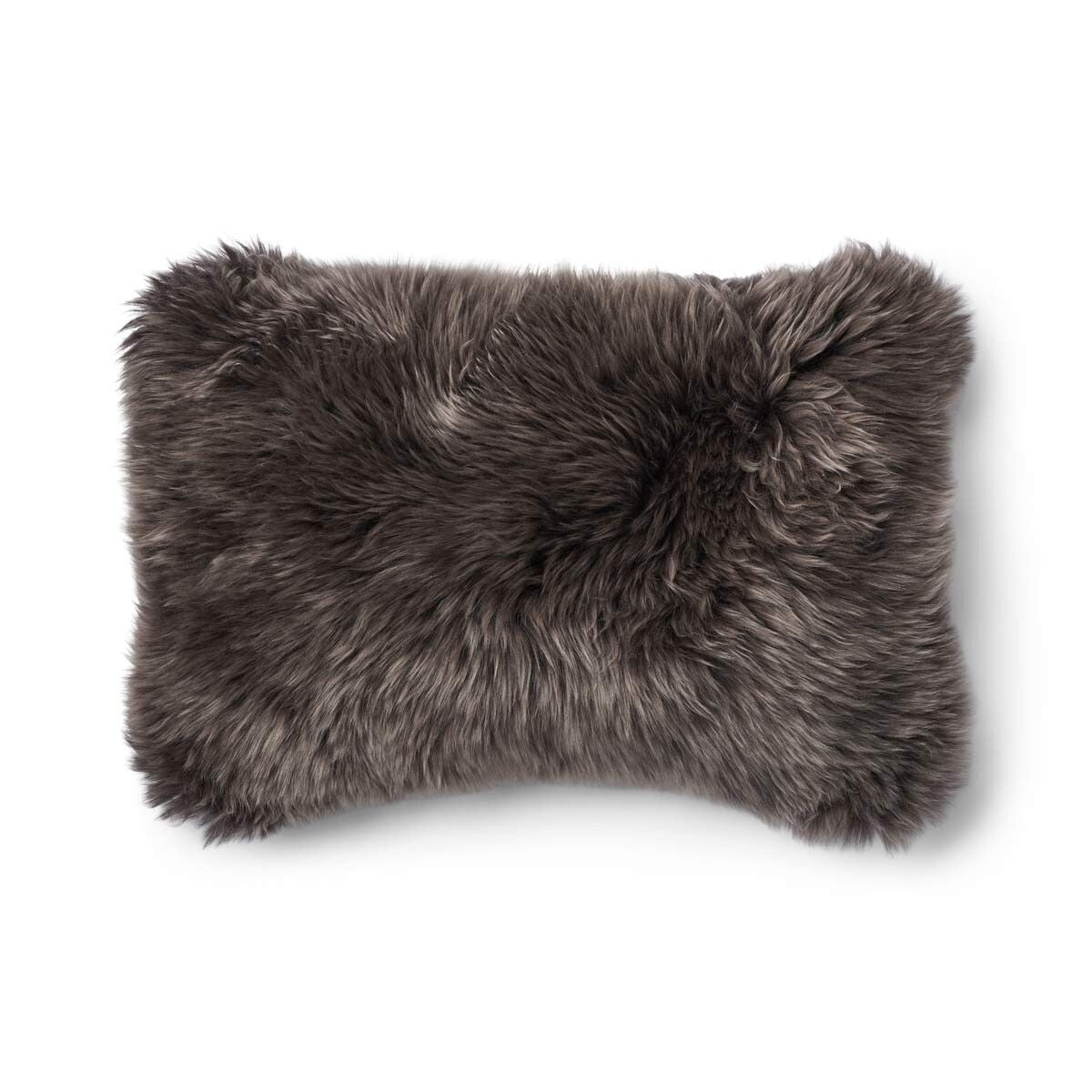 Checked Collection | Ullkudde | Lång lugg | 34x52 cm Rutig Mörkgrön / Valnöt