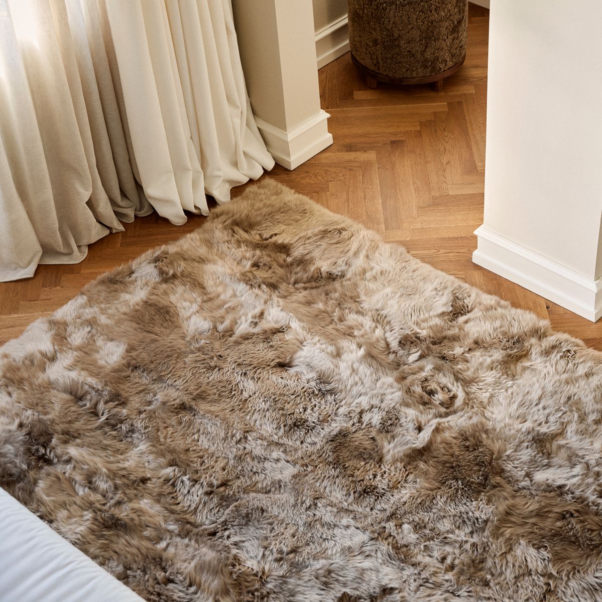 Designmatta | Lång lugg | Nya Zeeland Svart