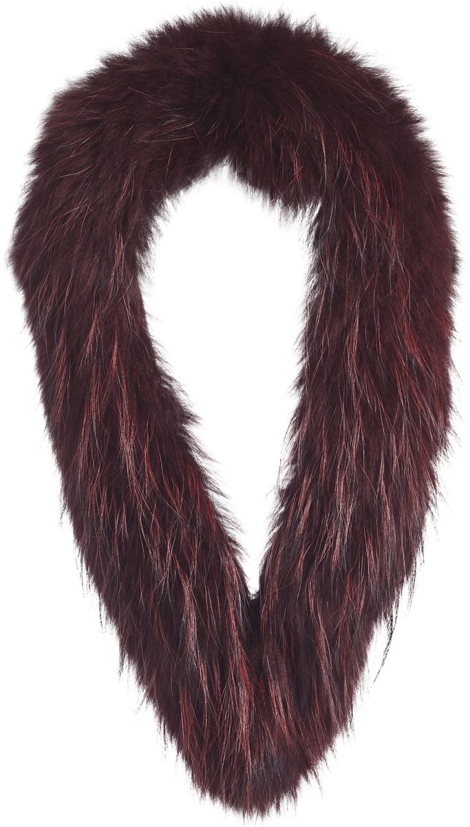 Klara pälskrage Bordeaux