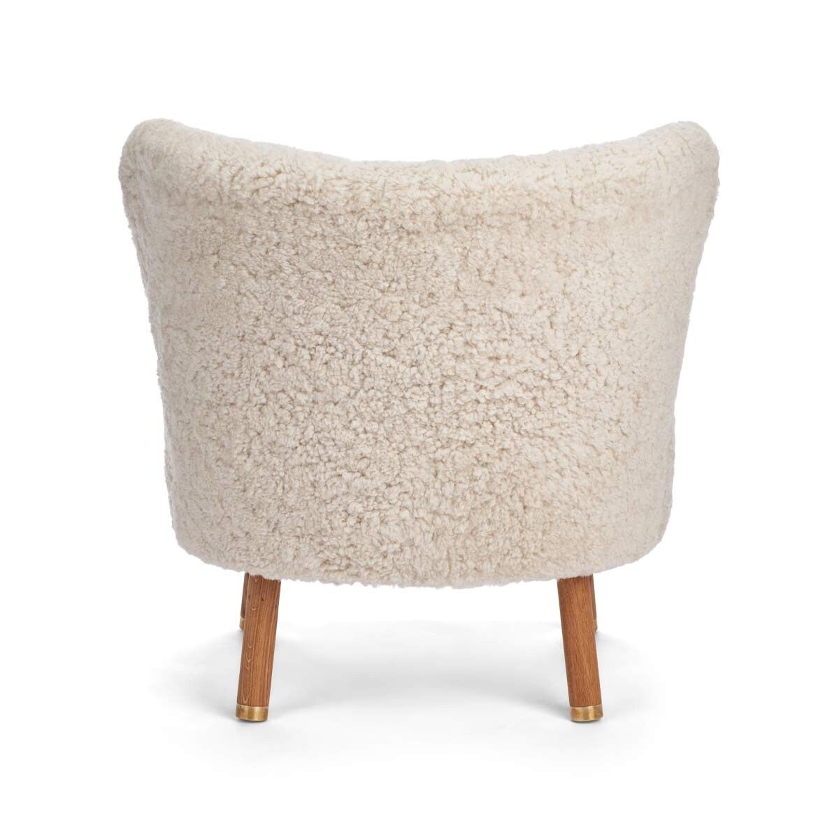 Emil Lounge Chair | Kort lugg Pearl