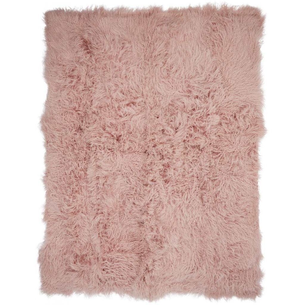 Fårskinnsfilt | Lockig | Tibet | 140x180 cm Rosa