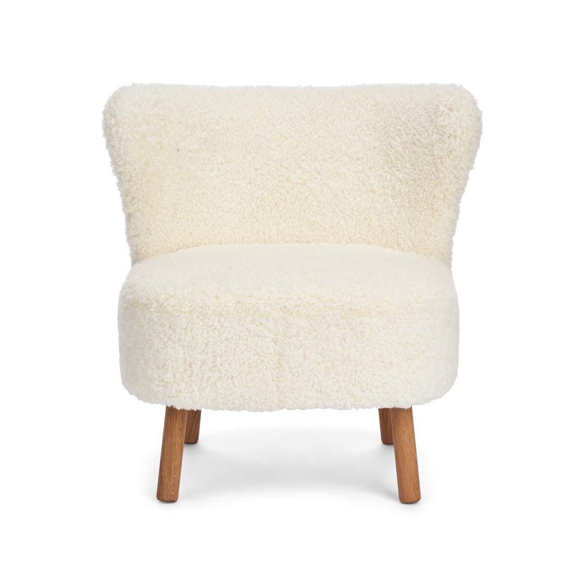 Emil Lounge Chair | Kort ull Elfenben