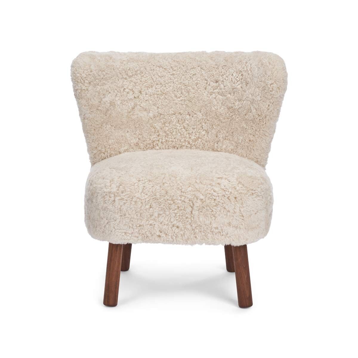 Emily Lounge Chair | Kort lugg Pearl