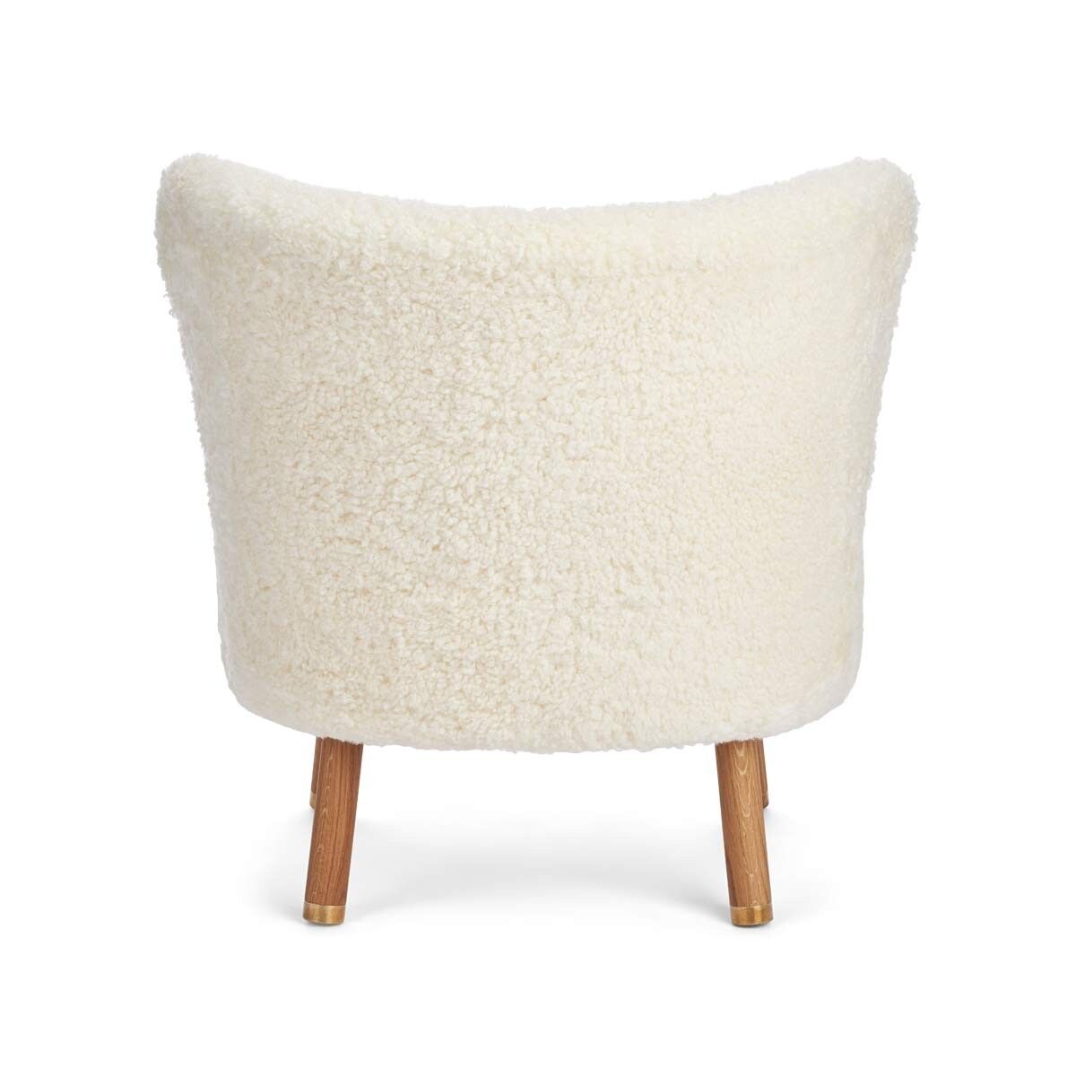 Emil Lounge Chair | Kort lugg Vit