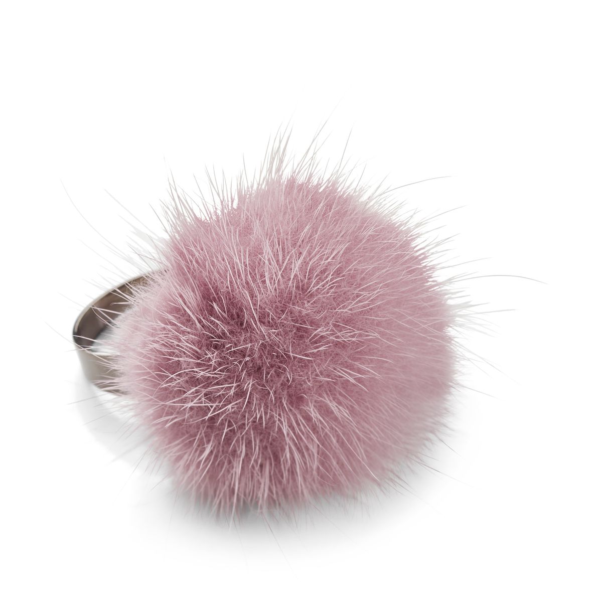 Pompon ring Ljus Lila