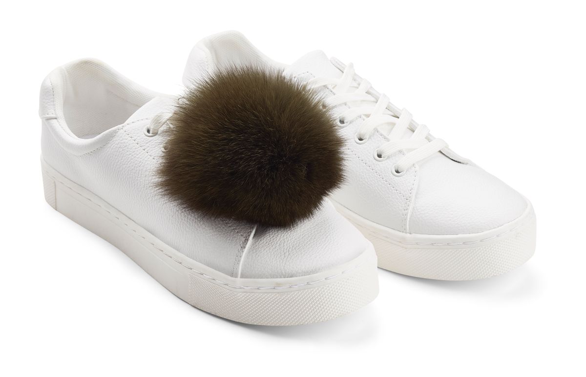 Pom Pom Till skor Khaki