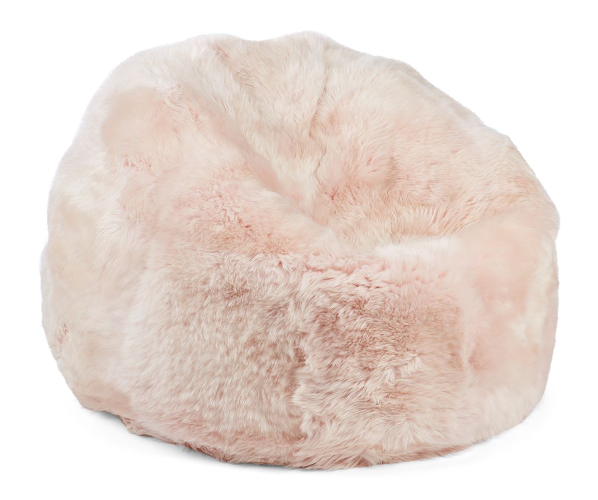 Lång Lugg Fårskinn Saccosäck Godis