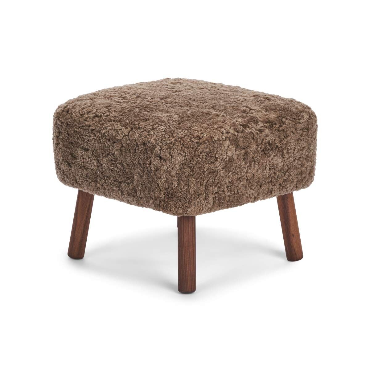 Emil Fotstöd Pall | Kort Ull Taupe