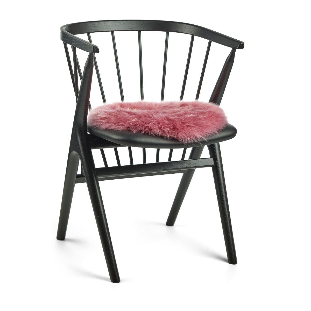 Stolsdyna | Lång lugg | Nya Zealand | Ø38 cm Malaga Pink
