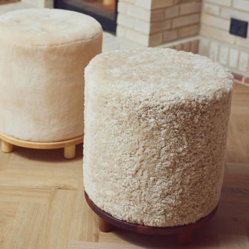 Simon puff | Kort lugg Koksgrå